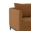 Florence Premium 3 Seater Fabric Sofa in Ochre velvet Colour