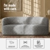 Stylishsimplicity Wood 2 Seater With Upholstery Non Storage Sofa In White Colour
