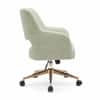 Doe Buck Lotsee Modern Sage Boucle Office Chair