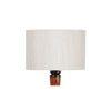 Cameron Brown Cotton Shade Floor Lamp