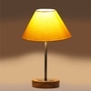 Devansh Yellow Cotton Table Lamp With Natural Wood Base & Steel Pipe (10X16.25 Inches)-31
