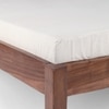 Dado Solid Wood Queen Non Storage Bed in Brown Colour