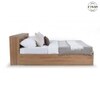Vienta Engineered Wood King Size Box Storage Bed in Brentwood Oak Brown