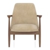 Dakota Lounge Chair In Stria Beige