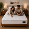 Gravity Hybrid Euro Top 5 Zoned Zero Partner Disturbance & 7 Layered Foam Pocket Spring Mattress (75 x 72 in, 6 Inches)