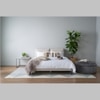 Scandinavian Blandus Queen Bed White Matte Finish