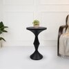 Metalsmith Metal Side Table in Black Finish