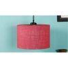 Jasiah Pink Natural Fiber Hanging Light