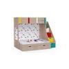Pattern Dreams Bunk Bed with Storage in Oak Colour BKBB019
