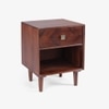 Dado Bedside Table in Autumn Brown Finish