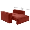 Skult  Pull Out Sofa cum Bed  in Pink Colour