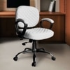 Kepler Brooks Swan MB Leatherette Office Desk Chair in White Colour