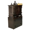 D'Dass Multi Color Mdf and Sheesham Wooden Temple With Cabinet For Pooja
