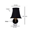 Devansh Gold Wall Mounted Lamp With Black Cotton Shade
