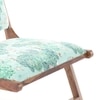Maureen Rest chair -Finish - Teak,Fabric- Chitra Velvet-Mint