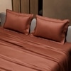 Stoa Paris Double Bedsheet with 2 Pillow Covers sheet with Melted Caramel