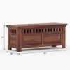 Madhavi Solid Wood Bench in Provincial Teak Finish