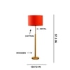 Devansh Wood & Metal Floor Lamp