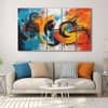 The Castle Decor Abstract Music Art Wall Art Set of 5 27x48 Inch