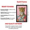 The Castle Decor Stylish Leopard Floral Shirt Wall Art 8x12 Inch