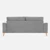 Nency Velvet 3 seater Sofa Grey