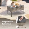 Carry Bird Wicker Patio Furniture Accessorie 4 Seater Sets In Grey And Beige Colour