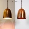 Malia Rose Gold Hammered Metal Pendant Light