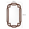 Portico Mirror Full Size in Wallnut Finish