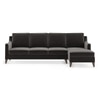 Abbey Sectional Sofa (Colour : Pebble Grey, Cushion : Hard, Seater : Right Aligned 3 Seater + Right Aligned Chaise)