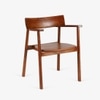 Abacus Solid Wood Dining Chair in Brown Colour
