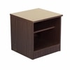 Takeo Engineered Wood Bedside Table In Walnut Finish