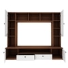 Benji Tv Unit 55 Inch Tv Walnut And Frosty White