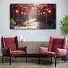 The Castle Decor Japanese Art Wall Painting Wooden Framed 27x48 Inch (Style 3)