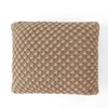 Popcorn Sandy Brown Knitted Cushion Cover  16X16 Inches