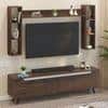 Blesky Miltra Tv Entertainment Unit Set Top Box In Brown Maple Finish