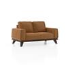 Granada Premium 2 Seater Fabric Sofa in Ochre velvet Colour