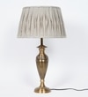 Ingleby Aluminium Table Lamp With Black Cotton Shade
