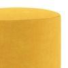 Collie Footstool in Yellow Velvet Upholstery