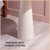 Contemporary Iron Side Table in White Colour