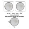 Metalsmith Stainless Steel Dinner Serving Plate Black Speckle Finish