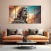 The Castle Decor Jesus Wall Painting Wooden Framed 27x48 Inch (Style 3)