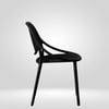 Kepler Brooks Lyra Cafeteria Dining Chair in Black Colour