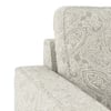 Apollo Compact High Back 3 Seater Fabric Sofa in Monochrome Paisley Colour