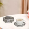 Metalsmith Metal Coaster Set of 6 Silver Finish Table Coasters