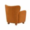 Alanzo Boucle Accent Chair Orange Colour