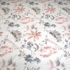 Elara Off White Floral 400 TC Cotton Flat Super King Size Bedsheet with 2 Pillow Covers – Threads