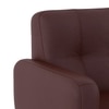 Waverly 3 Seater Leather Sofa in Deep Burgundy Colour