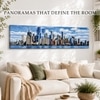 New York City Skyline Canvas Wall Art 12 x 46 Inch