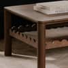 Indiana Scalloped Edge Solid Wood Coffee Table Modern Design