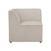 Scandinavian Traverse Corner Unit Sofa Black Finish
